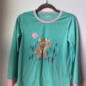 Eddie Bauer Kids' Teal and Pink Long Sleeve Tee